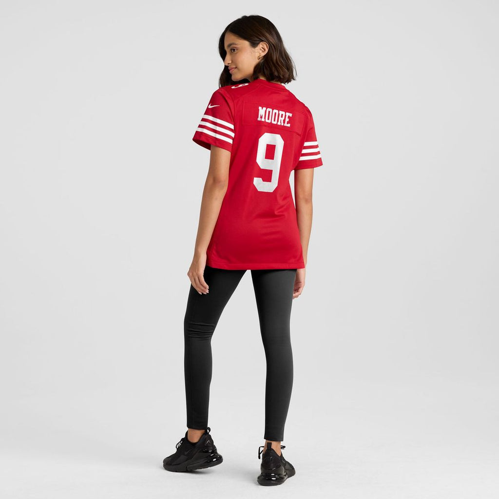 Skyy Moore San Francisco 49ers Women's Team Game Jersey - Scarlet