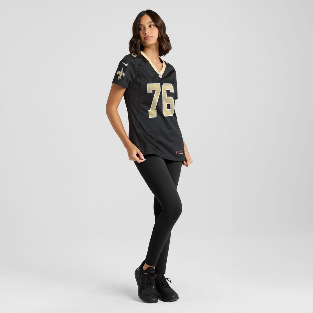 David Edwards New Orleans Saints Women's Team Game Jersey - Black