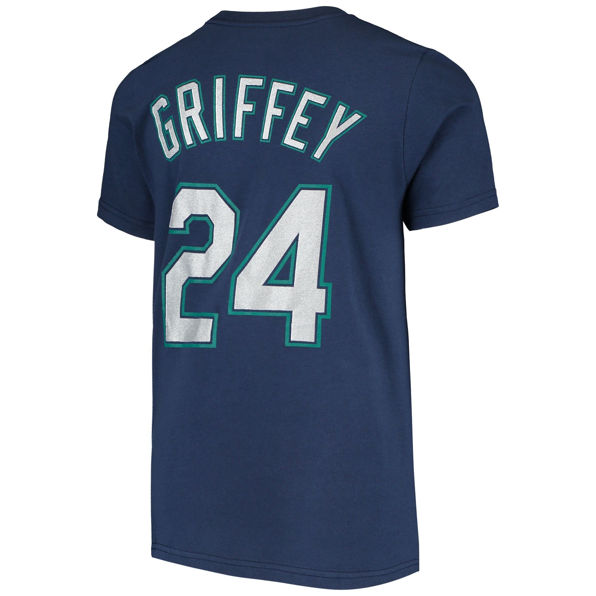 Youth Seattle Mariners Ken Griffey Jr. Nike Navy Blue Name & Number T-Shirt